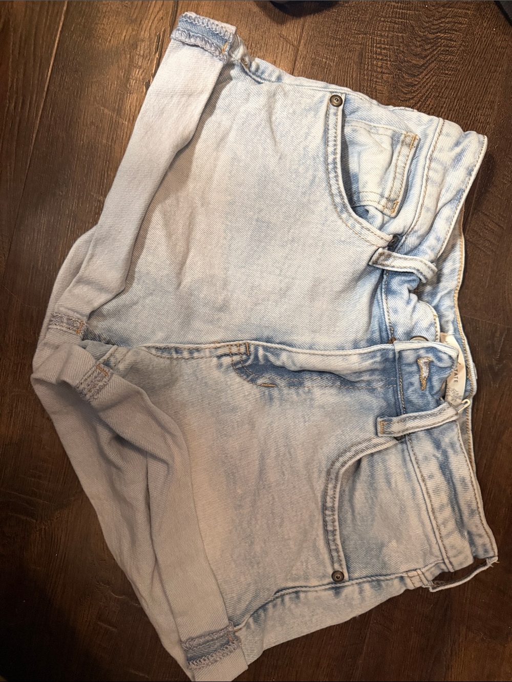 Altar'd State Light Blue Denim Shorts